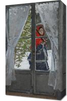 Obraz 30x50cm The Red Kerchief, Monet Vintage do Salonu