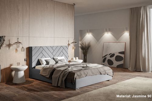 Łóżko tapicerowane 180x200 Royal 4 pojemnik stelaż na Arena.pl