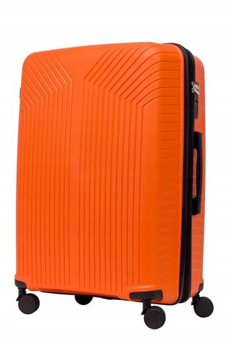 DUŻA WALIZKA PODRÓŻNA POLIPROPYLEN + POSZERZENIE SUWAKA BAGIA 100L na Arena.pl