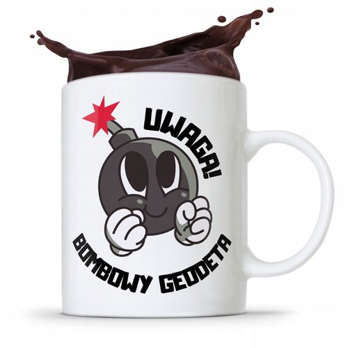 Kubek Prezent Dla Geodety Bombowy Geodeta Z Nadrukiem Ze Zdjęciem na Arena.pl