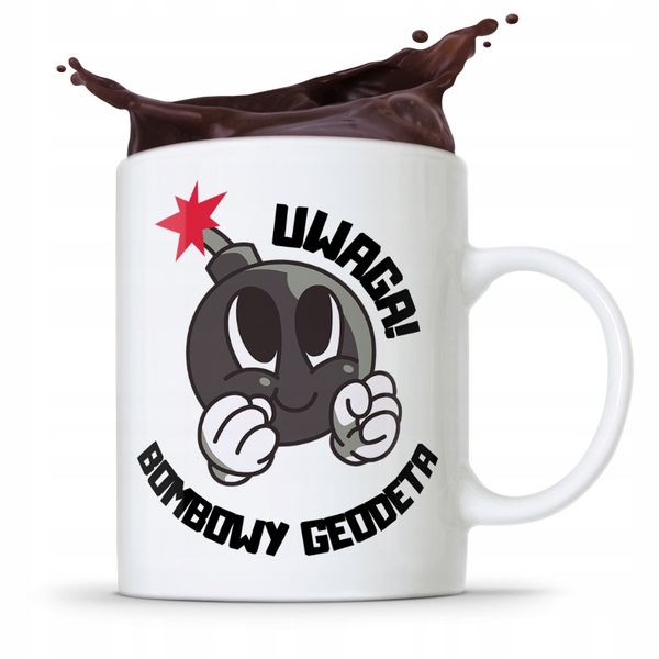 Kubek Prezent Dla Geodety Bombowy Geodeta Z Nadrukiem Ze Zdjęciem zdjęcie 1