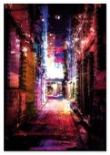 Plakat abstrakcja china town 50x70 cm