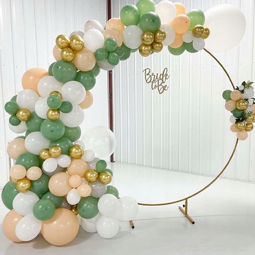 Złote Koło Na Balony Stojak Balonowy Stelaż Metalowy Ścianka Wesele 2,1M na Arena.pl