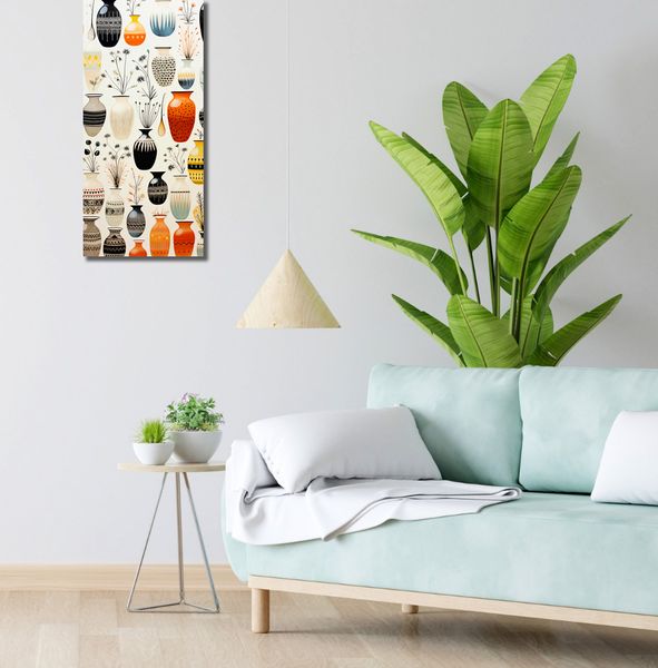 Obraz 30x70cm Symfonia Wazonów zdjęcie 2