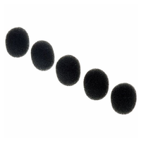 Gąbki osłony owiewki na mikrofon nagłowny czarna 5 szt.