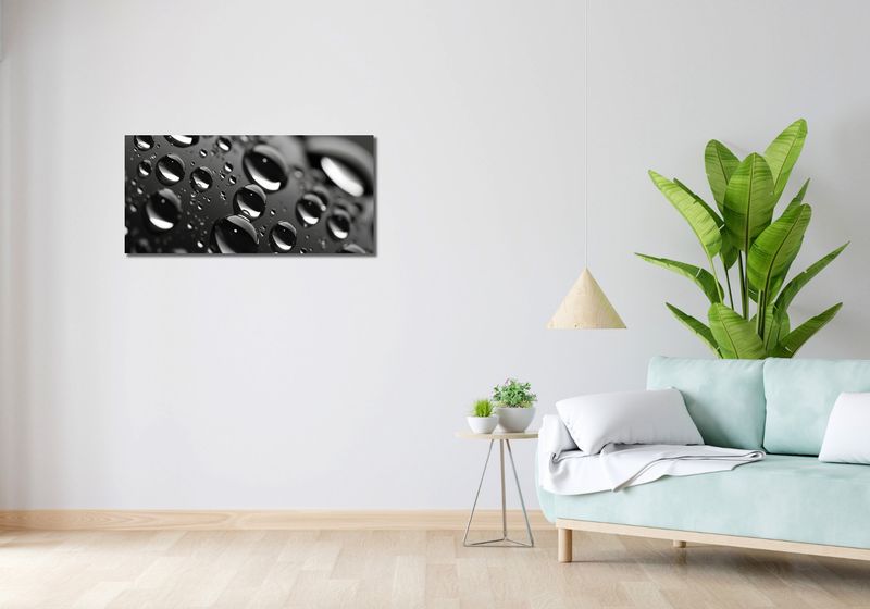 Obraz 90x40cm Mikrokosmos Kropelek zdjęcie 2