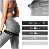 ZESTAW 5 GUM DO ĆWICZEŃ MINI BAND FIT.ME TAŚMY OPOROWE ELASTYCZNE PIĘĆ SZT