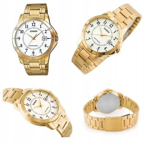 ZEGAREK MĘSKI CASIO VIRION datownik stalowy + BOX + GRAWER na Arena.pl