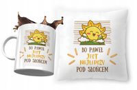 Zestaw Dla Pawła Poduszka + Kubek Na Prezent Z Nadrukiem Ze Zdjęciem