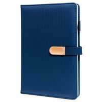 zestaw prezentowy: elegancki, granatowy notes a5 w linie i długopis