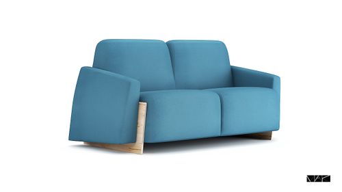 Sofa Bao 160 cm turkusowa D2 na Arena.pl