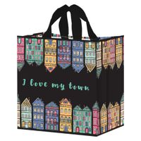 torba na zakupy 24l 35x20x35cm miasto czarna 1szt