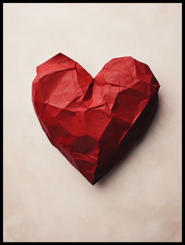 Plakat 60x80cm Kreślone Serce na Arena.pl