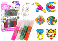 DO MALOWANIA WITRAŻE ZAWIESZKI ZASTYGAJĄCA FARBA 6 SZT.