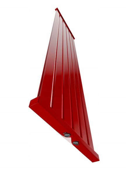 Grzejnik dekoracyjny LOTUS 140x30 CZERWONY zdjęcie 6