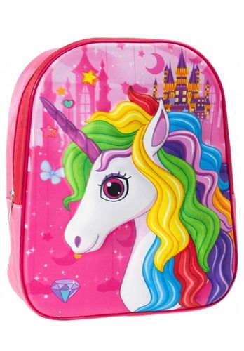 PLECAK SZKOLNY PRZEDSZKOLNY 3D DLA DZIEWCZYNKI TORNISTER JEDNOROŻEC DZIECI na Arena.pl