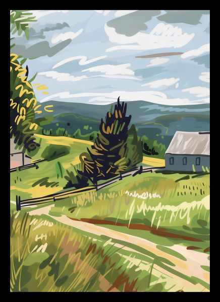 Plakat 42x59,4cm Bujna Wieś zdjęcie 2