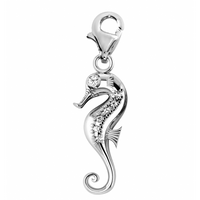 SREBRNY CHARMS KONIK MORSKI Z CYRKONIAMI SREBRO PRÓBY 925