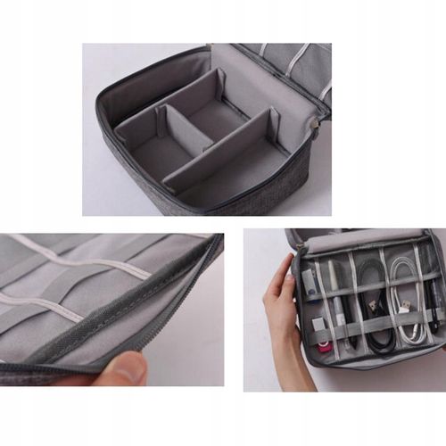 ORGANIZER TORBA NA KABLE KARTY DYSKI ŁADOWARKI USB na Arena.pl