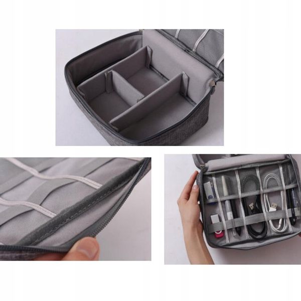 ORGANIZER TORBA NA KABLE KARTY DYSKI ŁADOWARKI USB zdjęcie 2