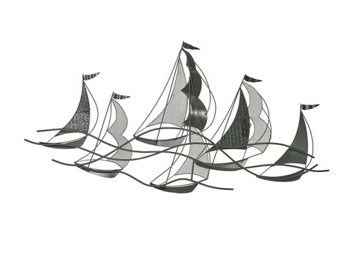 Dekoracja ścienna srebrno AMERICIUM na Arena.pl