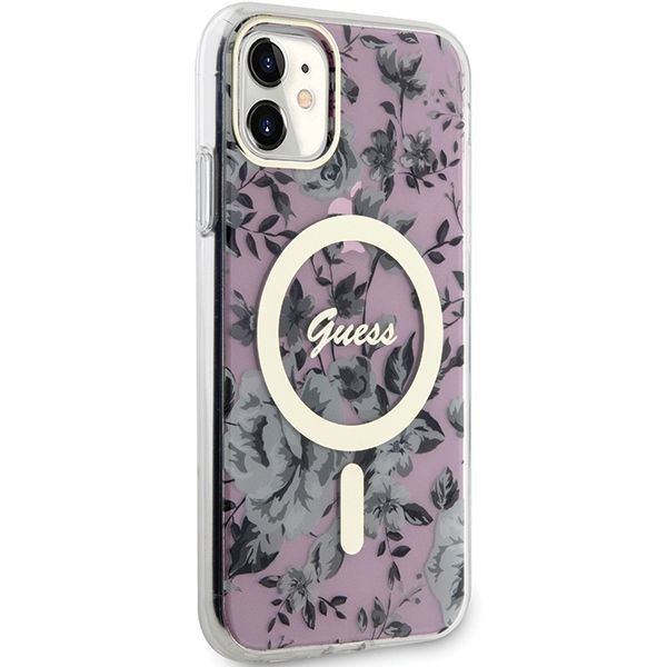 Etui Guess do iPhone 11, iPhone XR, Różowy, MagSafe zdjęcie 4