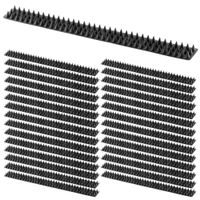 30x Kolce na Ptaki Gołębie Koty Przeciw Ptakom Plastikowe Czarne 1500 cm