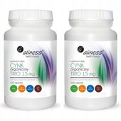 2x CYNK ORGANICZNY TRIO 15 mg 100 tab Odporność Włosy Testosteron | ALINESS