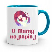 Kubek Błękitny Dla Mamy U Mamy Najlepiej Prezent Z Nadrukiem Ze Zdjęciem