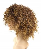 DKM peruka włosy krótkie ciemny blond afro
