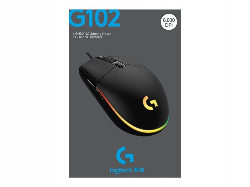 Mysz przewodowa LOGITECH G102 Lightsync Czarny zdjęcie 4