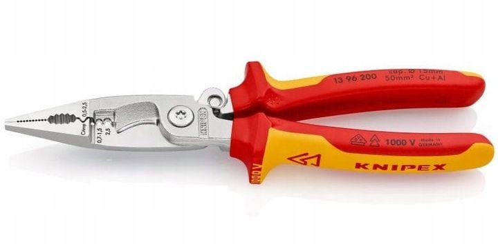 SZCZYPCE 6W1 ŚCIĄGACZ DO ELEKTROIZOLACJI KABLI 1000V VDE 13 96 200 KNIPEX zdjęcie 2