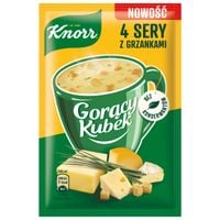 Knorr Gorący Kubek Zupa 4 sery z grzankami 17 g