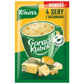 Knorr Gorący Kubek Zupa 4 sery z grzankami 17 g