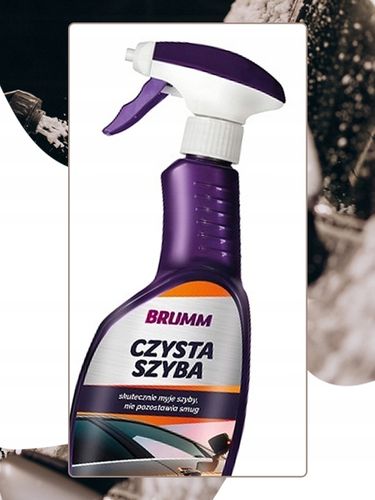 PŁYN DO MYCIA SZYB SAMOCHODOWYCH BRUMM BEZ SMUG I REFLEKSÓW ATOMIZER 500 ml na Arena.pl