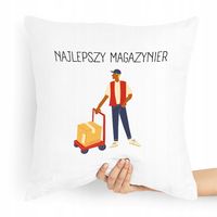 Poduszka Prezent Dla Najlepszego Magazyniera Z Nadrukiem Ze Zdjęciem