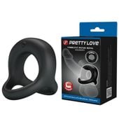 pretty love   vibrant penis ring elliott black, 10 vibration functions