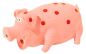 Zabawka dla psa gryzak świnka lateksowa z piszczałką różowa 18cm UNIQ PETS