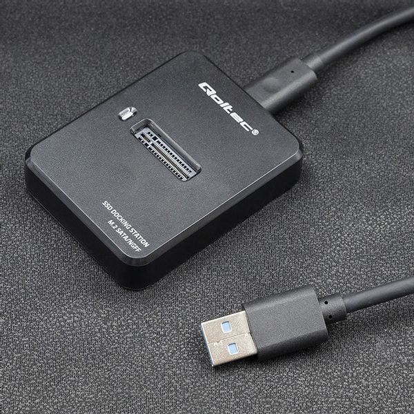 Qoltec Stacja dokująca dysków SSD M.2 SATA NGFF USB 3.1 zdjęcie 9