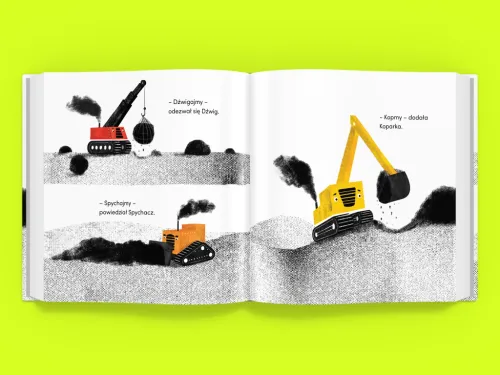 Koparka i kwiat na Arena.pl