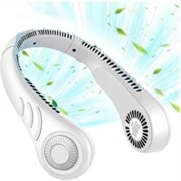 PRZENOŚNY WENTYLATOR NA SZYJĘ MINI BEZŁOPATKOWY CHŁODZIARKA AKUMULATOROWY