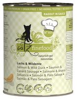 Karma dla kota bez sztucznych dodatków Catz Finefood N605 ŁOSOŚ+KACZKA 380g