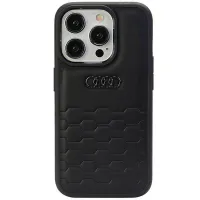 audi gt synthetic leather iphone 15 pro max 6.7 czarny/black hardcase