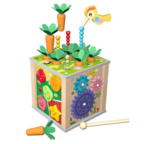 DLA NAJMŁÓDSZYCH KOSTKA SENSORYCZNA Z DREWNA na Arena.pl