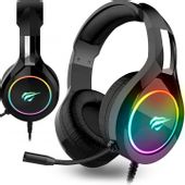 SŁUCHAWKI GAMINGOWE DLA GRACZY HAVIT H2232D MIKROFON LED RGB PC