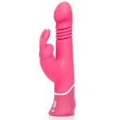 happy rabbit thrusting pink - zaawansowany wibrator z systemem pulsacyjnym