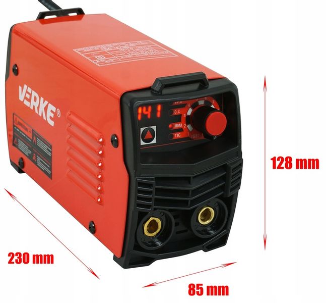 SPAWARKA INWERTOROWA INWERTEROWA 140A LCD MMA INWERTER IGBT ZESTAW VERKE zdjęcie 11