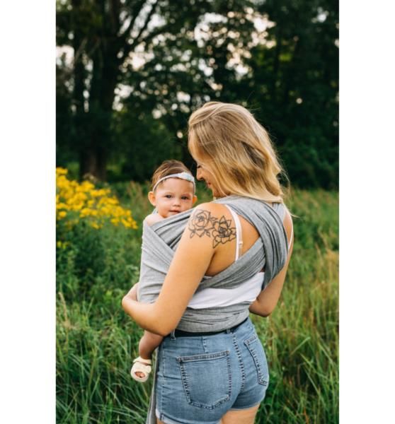 Chusta do Noszenia Dzieci (Szara) zdjęcie 1