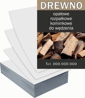Ulotki A6 reklamowe firmowe 5000szt dużo różnych wzorów DREWNO NA SPRZEDAŻ
