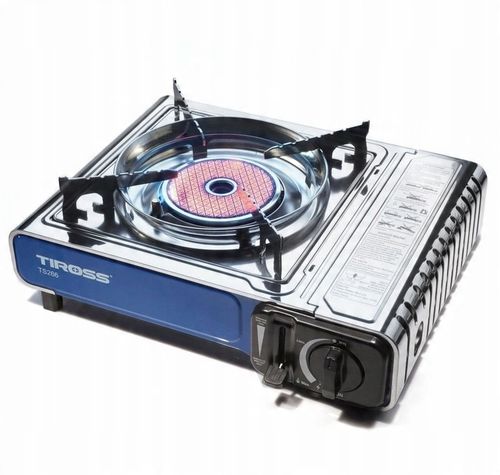 KUCHENKA TURYSTYCZNA TIROSS TS-266 SREBRNA 1650 W + 4 x BUTLE GAZOWE TS700 na Arena.pl